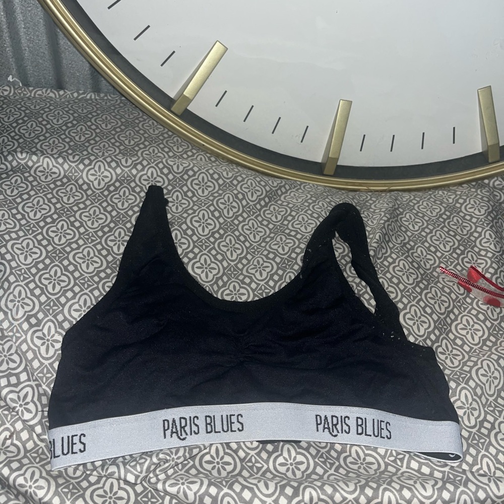 Paris Blues Black and White Bralette